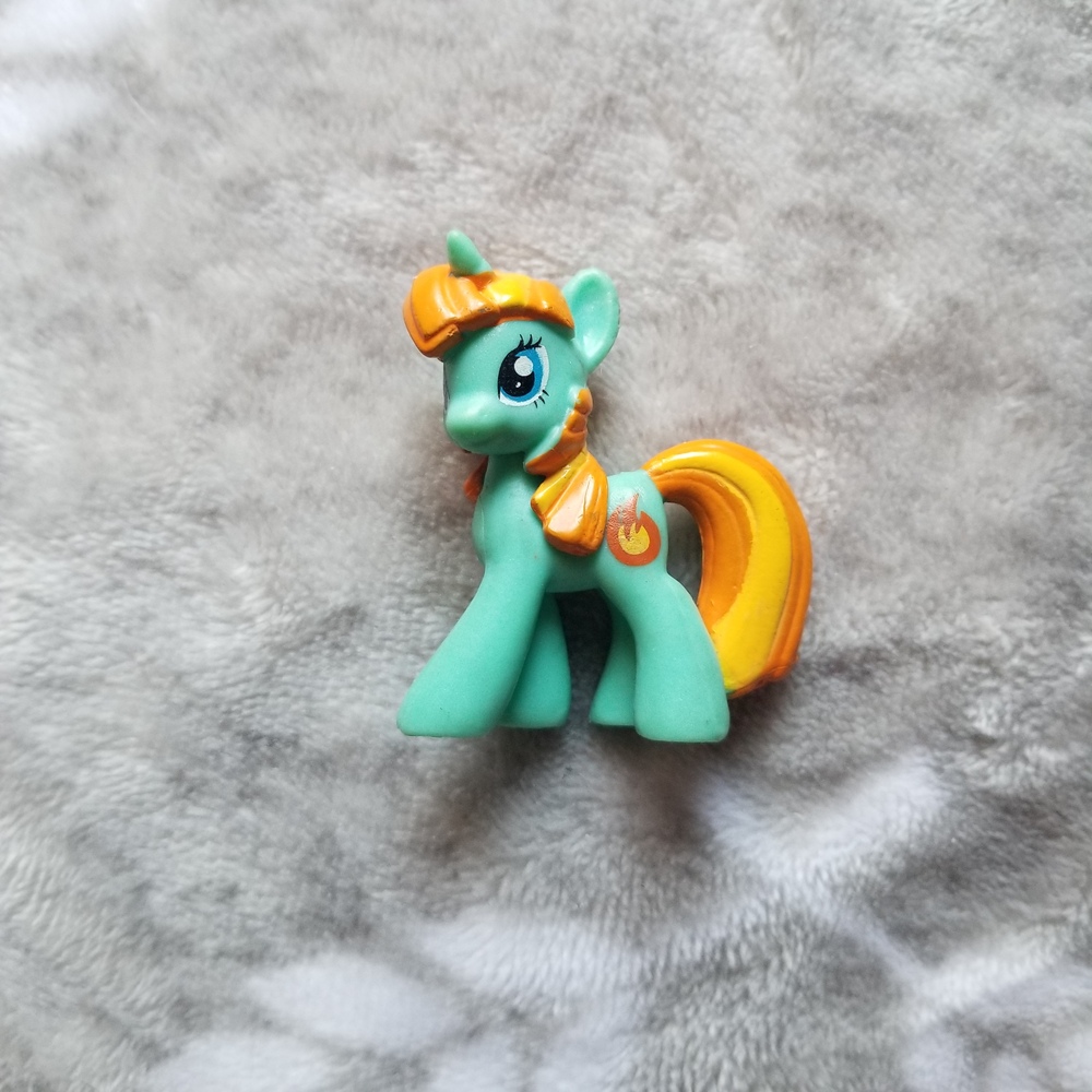 My Little Pony Figure Firecracker Green Orange MLP G4 Mini Figurine